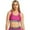 Astro Pink/Black, variant on Under Armour HeatGear Authentics Mid Impact Branded Sports Bra Astro Pink/Black XL US 16