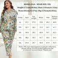 thumbnail image 4 of MUKVIK Plus Size Pajamas for Women Set Long Sleeve Button Down with Pockets, 4 of 7