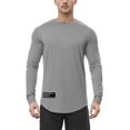 thumbnail image 1 of WEAIXIMIUNG Men T Shirts Graphic Mens for Womens Loose Round Neck Long Sleeve T Shirt Pure Solid Color Base Shirt, 1 of 9