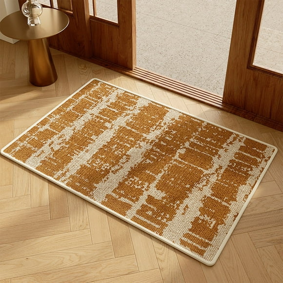 Blateno Silk Front Door Mat Indoor Outdoor Doormat, Entryway Mats for Shoe Scraper, Heavy Duty Non Slip Dirt Trapping Mats, Easy Clean, Waterproof, Low Profile, Patio