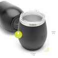 thumbnail image 4 of BALIBETOV Set de Mate Argentino doble (Set para Yerba Mate de 5 pzas.) - Ideal para Dos - Incluye 2 Vaso Para Mate, 2 Bombilla Mate(Pajita para Mate) y Un Cepillo para Limpiar la Bombilla (Negro), 4 of 6