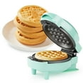 thumbnail image 3 of Heynemo 6 in 1 Mini Waffle Maker, 4” Waffle Iron with Removable Non-stick Plates, Perfect Mini Waffle Maker for Kids and Families, Light Blue, 3 of 8