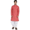 thumbnail image 1 of Royal Kurta Mens Cotton Kurta & Salwar Set Maroon 38, 1 of 1