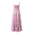 thumbnail image 4 of Vestido largo bohemio con tirantes a rayas para mujer - Vestido largo informal de verano para la playa, 4 of 4