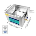 thumbnail image 2 of 360W Ultra Cleaner With Digital Time , 15L Professional 40kHz Retainer Denture And Jewelry Cleaner Home Appliances, 2 of 7