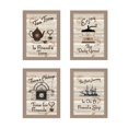 thumbnail image 1 of "Friendship Collection" Vignette 4 Pcs par Millwork Engineering, Cadre Taupe, 1 of 1