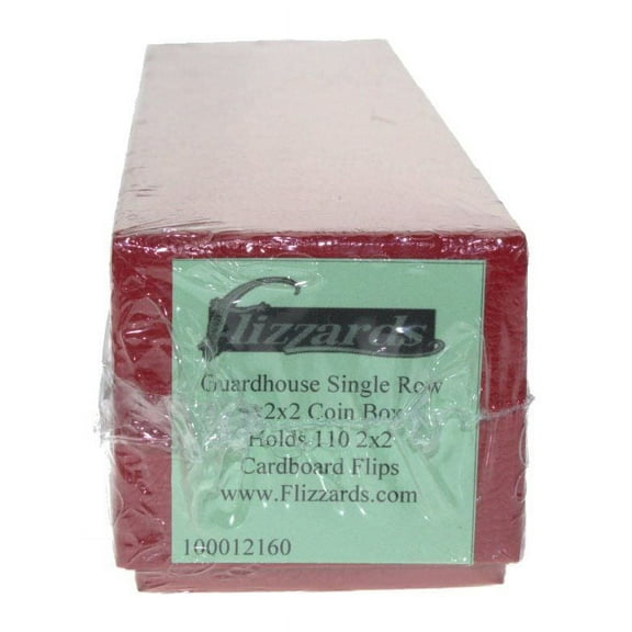 Guardhouse Single Row 9x2x2 Coin Boxes Holds 110 Paper Holders
