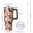 thumbnail image 2 of OBREWU Fall Dachshund and Pumpkin Tumbler with Handle and Lid,Fall Dachshund and Pumpkin 40oz Double Wall Vacuum Insulated Tumbler,Cups Gift for Women and Men, 2 of 7