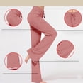 thumbnail image 4 of Womens Casual Wide Leg Palazzo Pants Summer High Waist Straight Leg Lounge Trousers Lightweight Pants Pockets Ladies Beach Vacation Pants Flowy Lightweight Comfy Lounge Clothes White, 4 of 9