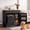Black, variant on AHB 39.38" Pet Food Storage Cabinet, Tilt-Out Pet Feeding Station with Drawer, Adjustable Shelf and Side Shelves for Kitchen, Laundry Room and Mudroom, Blue