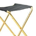 thumbnail image 4 of Silla de camping Silla de jardín ligera Silla plegable para trabajo Capacidad de 80 kg, compacta, silla portátil para exteriores dorado Soledad Asiento plegable al aire libre, 4 of 4