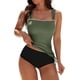 thumbnail image 2 of Trajes de baño para mujer Traje de baño de cintura alta conservador ajustado con fruncido Conjunto dividido Trajes de baño para mujer Trajes de baño para mujer Traje de baño para mujer Trajes de baño, 2 of 9