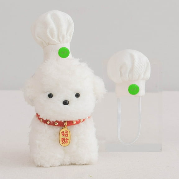 LOLIPPYY 4pcs Miniature Chef Hats Dolls Craft Accessories Tiny Hats for Dollhouse Displays for Creative Projects and Unique Decorations Assorted Color 10-15cm