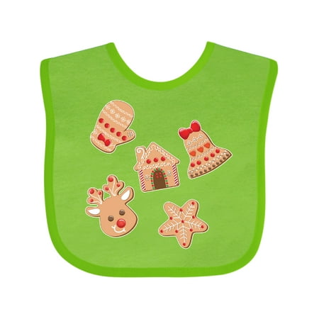 

Inktastic Christmas Gingerbread Cookies Gift Baby Boy or Baby Girl Bib