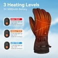 thumbnail image 2 of QZTD Heated Gloves L, Black for Unisex Waterproof Motorcycle Gloves, 2 of 7