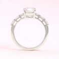 thumbnail image 4 of solitaire jewels 1.5CT Cushion Moissanit Solitaire Engagement Ring For Women, 14K White Gold, 4 of 5