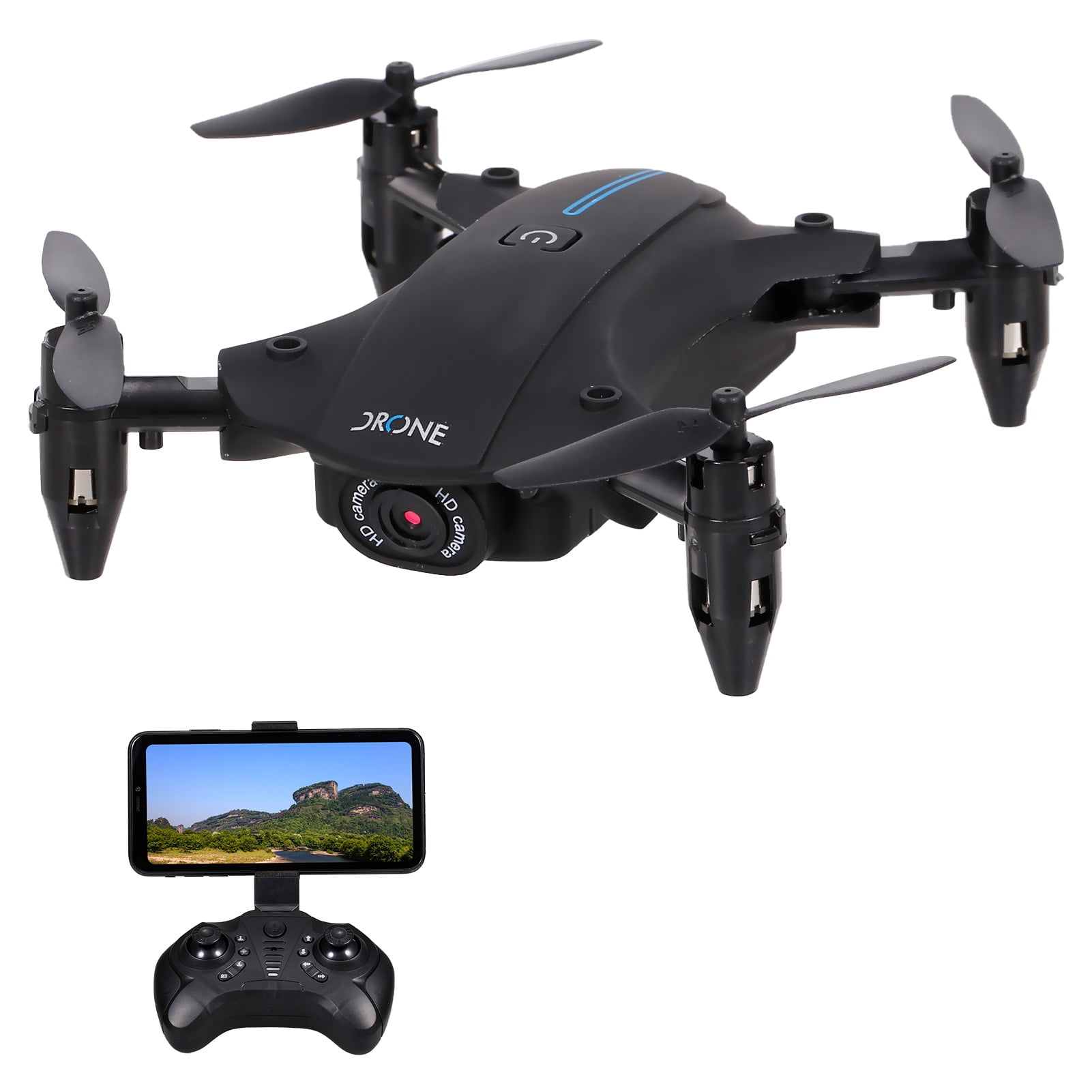 Foldable 6-Axle Remote Control Quadcopter LED Headless Mode RC Drone 1080 Camera 