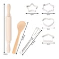 thumbnail image 5 of Toys 50% Off Clear! Chef Set for Kids,13pcs Kitchen Costume Role Play Kits, Girls Apron with Chef Hat,Cooking Mitt and Cookie Cutters, 5 of 7