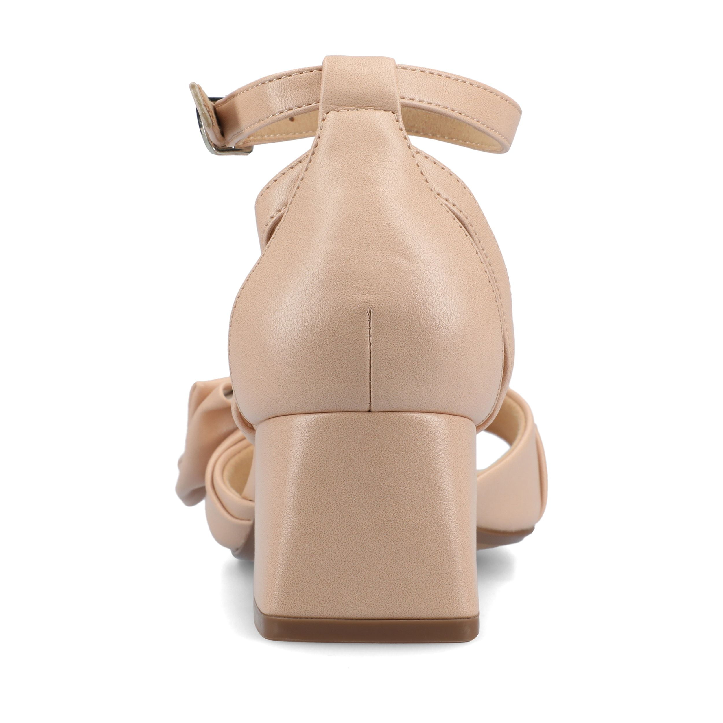 Journee Womens Zevi Linen Block Heel Dress Sandals, Widths Available
