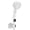 White, variant on Silver Silver 4-Mode Intelligent Digital Display Shower Head One-Button Water Stop Turbo Handheld Bath Nozzle With Temperature Gauge