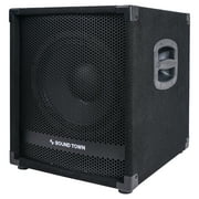 Sound Town METIS Series 12 Powered PA DJ Subwoofer, 1400 Watts Peak Power, 350 Watts RMS