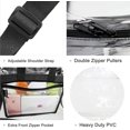thumbnail image 3 of Bolso bandolera transparente con correa ajustable y bolsillo con cremallera, 3 of 6
