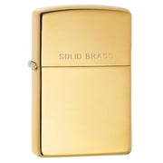 Zippo High Polish Solid Brass Pocket Lighter