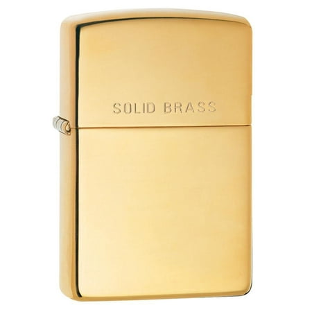 Zippo High Polish Solid Brass Pocket Lighter