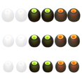 thumbnail image 1 of Reemplazo De Almohadillas De Silicona Para Auriculares Mqimy: Se Adaptan A La Mayoría De Los Auriculares Internos (Agujero Interior De 3,8 Mm A 5,1 Mm) - 9 Pares S M L, 1 of 5