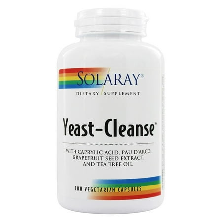 Solaray - Yeast-Cleanse - 180 Vegetarian Capsules (Best Body Detox Cleanse For Men)