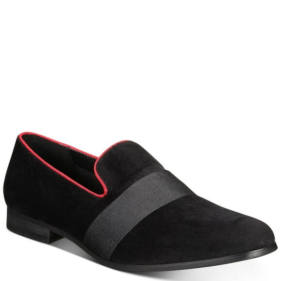 INC International Concepts INC Mens Kaizer Velvet Black Loafers 11 M