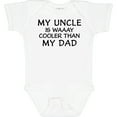 thumbnail image 3 of Inktastic My Uncle is Waaay Cooler Than My Dad Boys or Girls Baby Bodysuit, 3 of 5
