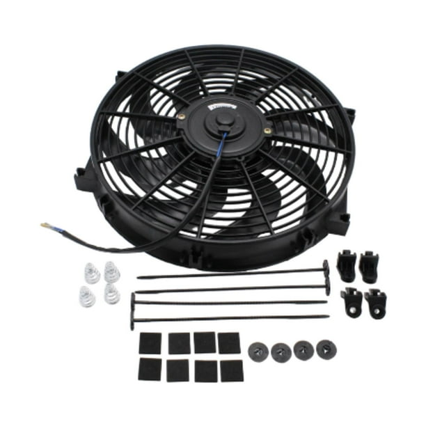 14 Pulgadas Universal Del Ventilador Delgado de Ventilador Eléctrico Refrigeradores Negros Resistentes