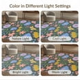 thumbnail image 7 of ODIKA 4'x6' Multicolor Floral Merrick Design Washable Area Rug Vibrant Botanical Pattern with Butterflies for Bedroom, Reading Nook, Pet Friendly & Non-Shedding, 7 of 7