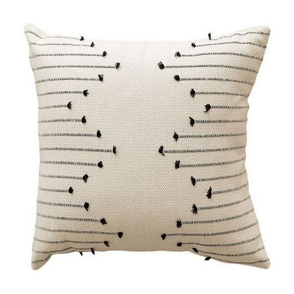 Jubipavy 2 Sets of Soft Pillow Covers,Modern Bohemian Accent Pillow Covers,Square Textured Farmhouse Pillows Cases,Decorative Fabric for Home Decor,Sofa,Couch,Bed,18"x18"