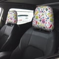thumbnail image 2 of Kdxio Undersea Seahorse Pattern Print 2 Piece Car Head Rest Covers Set Auto Front/Rear Seats Headrest Cover Universal Fit Most Cars,Sedan, SUV, 2 of 9