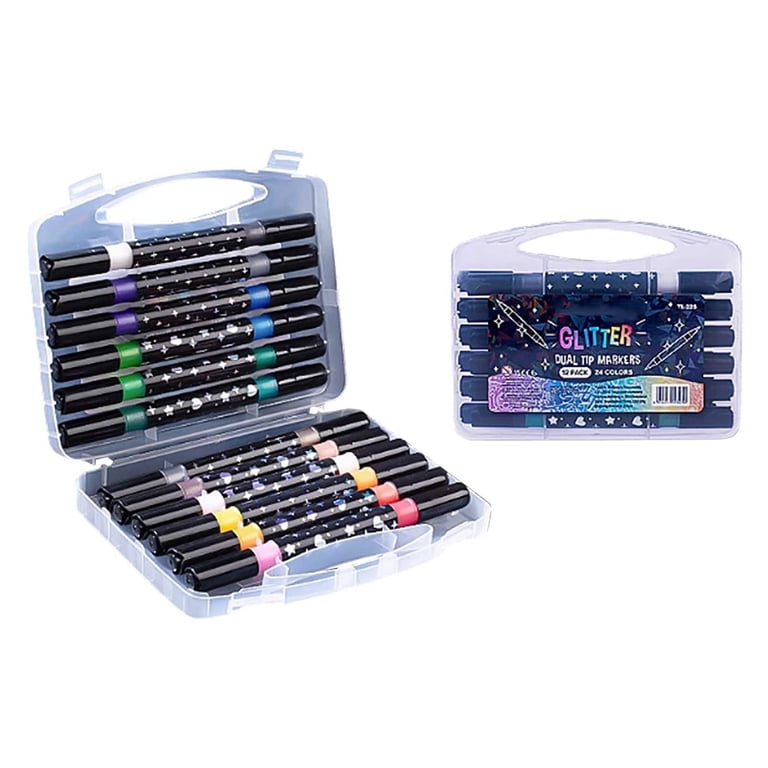 専用　Glitter Dual Tip Markers DualTip Glitter Marker Pen Double-sided Glitter Marker with Soft