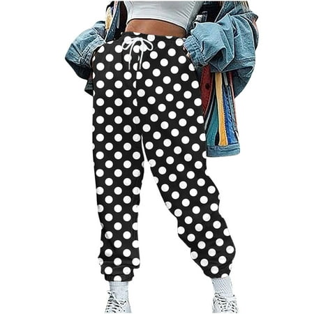 

Women s High Waisted Sweatpants Cute Graphic Printed Workout Active Joggers Pants Baggy Lounge Bottoms Trousers