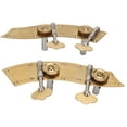 thumbnail image 3 of 2Pcs Bass Tuners Double Metal Gear Tuning Key Pegs Dual Tuning Pegs Machine Heads For Bass Players Gold, 3 of 8
