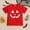 X-161Red, variant on ZHOGXU Big Girls Boys Halloween T Shirt Short Sleeve Round Neck Pumpkin Face Print Comfortable Breathable Top For Party And Daily Wear Black 4-5 Years