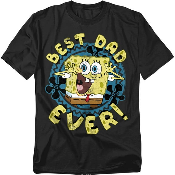 Spongebob T-Shirt Father'S Day Best Dad Ever Unisex Graphic Tee for Men & Women