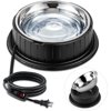 Heated Water Bowl for Dog Cat with Thermostatic Control, 55W 80oz Removable Stainless Steel Heated Dog Pet Bowl with Anti Chew Cord