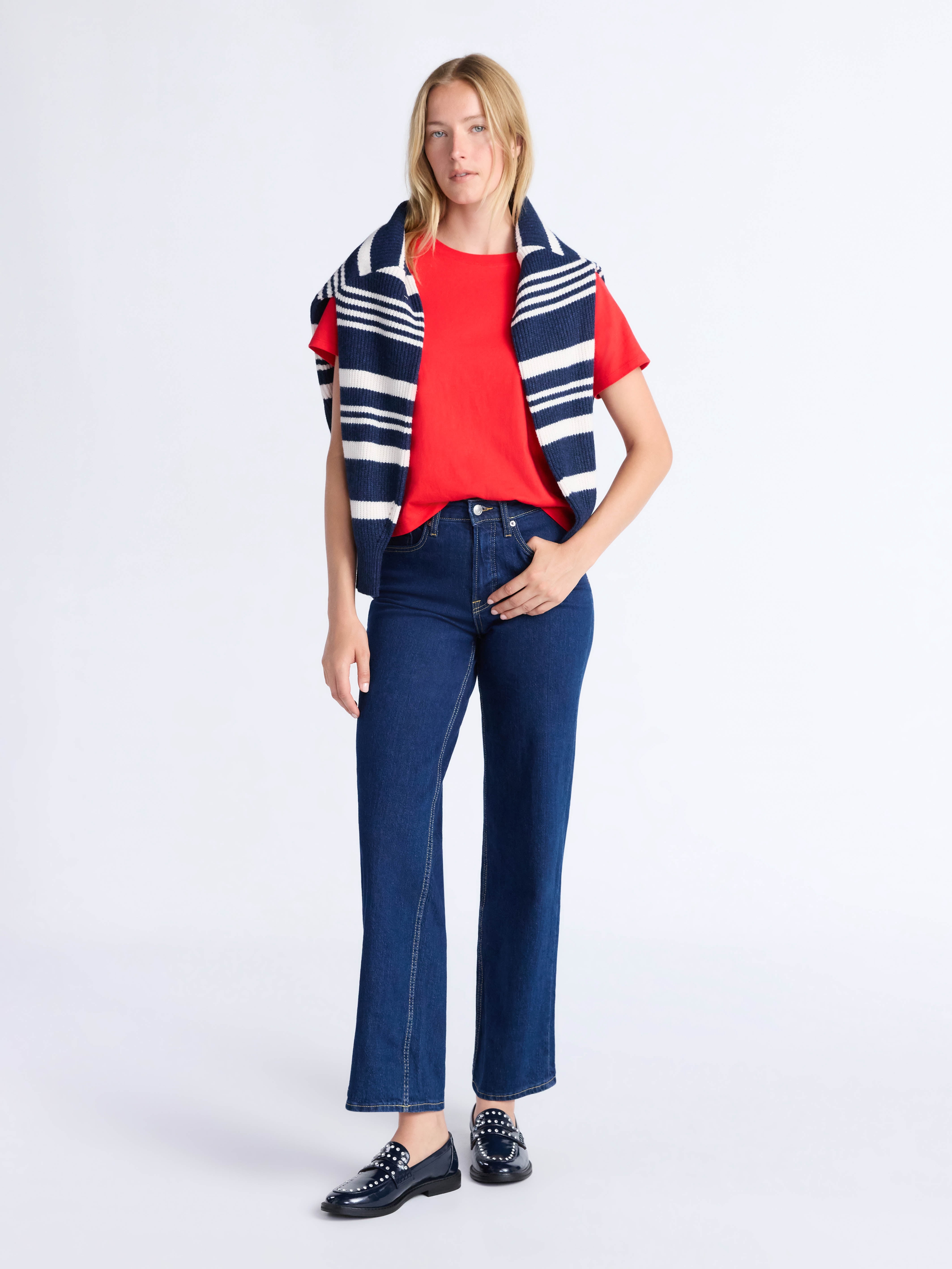 Free Assembly Women's and Women's Plus Cotton Cropped Boxy Tee with Short Sleeves, Sizes XS-4X