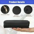 thumbnail image 5 of Vocoste Small Makeup Brush Bag Travel Brush Holder Rectangular Zipper Pencil Pouch for Women PU Leather Black, 5 of 7
