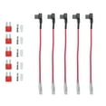 thumbnail image 1 of Unique Bargains 5 Set Universal Car Fuse Tap and Circuit Adapters 12V with 10A Blade Type Fuses, 1 of 8
