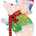 Holiday Time Lightup Polar Bear and Penguin Decoration, 60"