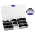 thumbnail image 3 of NIMOA Self Tapping Screws Assortment Kit - 340Pcs Bolt Cross Head Black Assorted Set with Case, 3 of 7