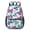 Butterfly and Rose, variant on Butterfly and Multicolor Teal Pattern 17" School Backpacks for Teens,Waterproof Oxford Fabric,S-Shape Padded Straps for School,Travel,Hiking,Camping