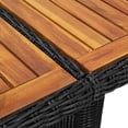 thumbnail image 5 of vidaXL 11 Piece Outdoor Dining Set Poly Rattan Black, 5 of 5