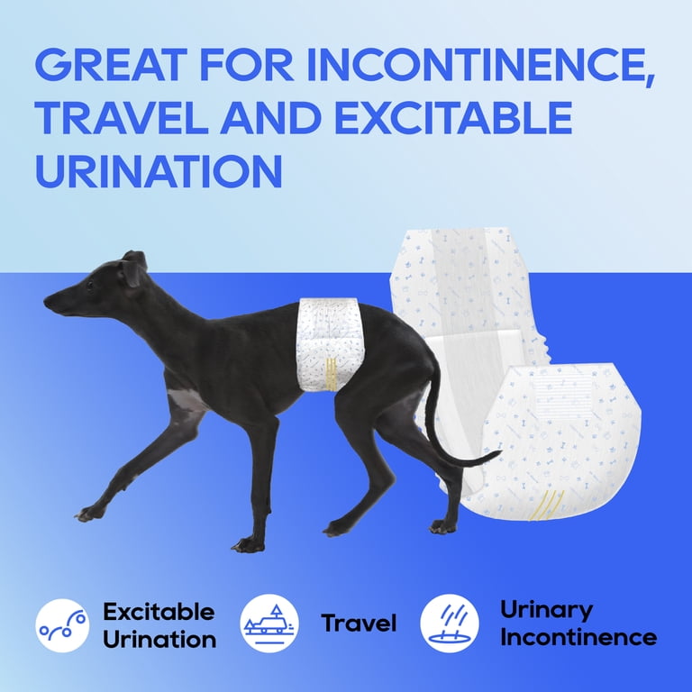 Honey Care All-Absorb Incontinence Wraps for Small Male Dogs